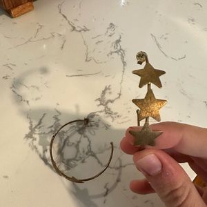 Sheila Fajl star hoop earrings